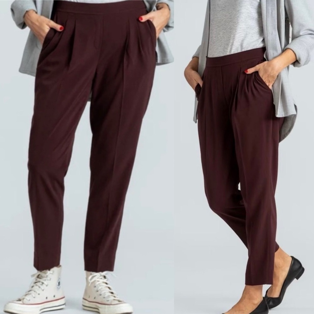 Ministry of Supply Women's Swift Drape Pant in Ruby Size 0
